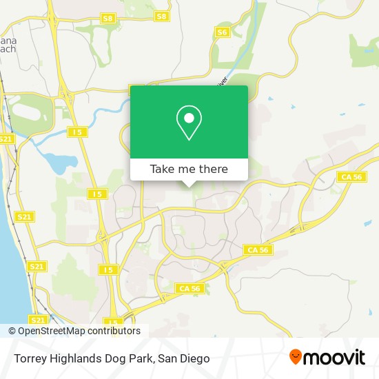 Torrey Highlands Dog Park map