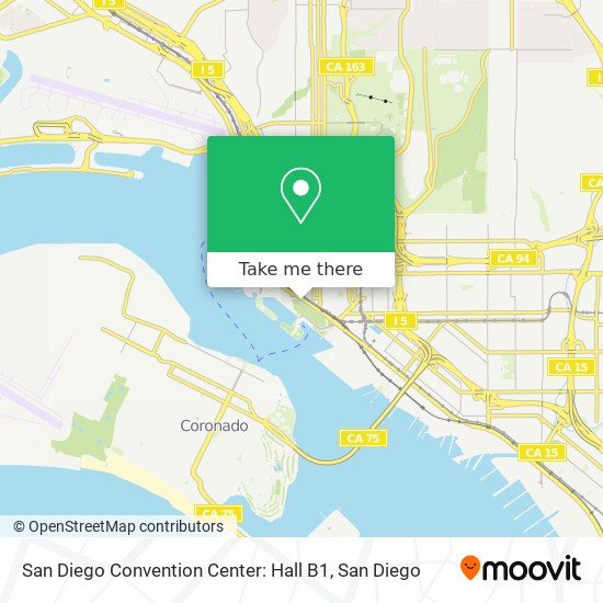 San Diego Convention Center: Hall B1 map