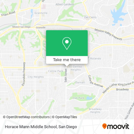 Mapa de Horace Mann Middle School