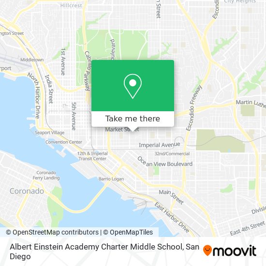 Mapa de Albert Einstein Academy Charter Middle School