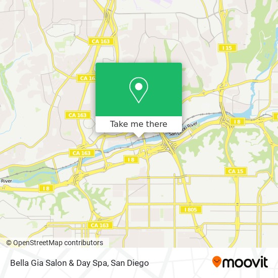 Bella Gia Salon & Day Spa map