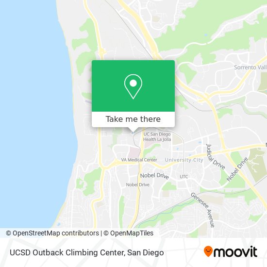 UCSD Outback Climbing Center map