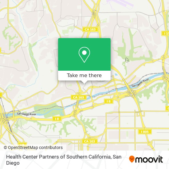 Health Center Partners of Southern California map