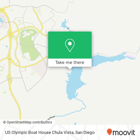 US Olympic Boat House Chula Vista map