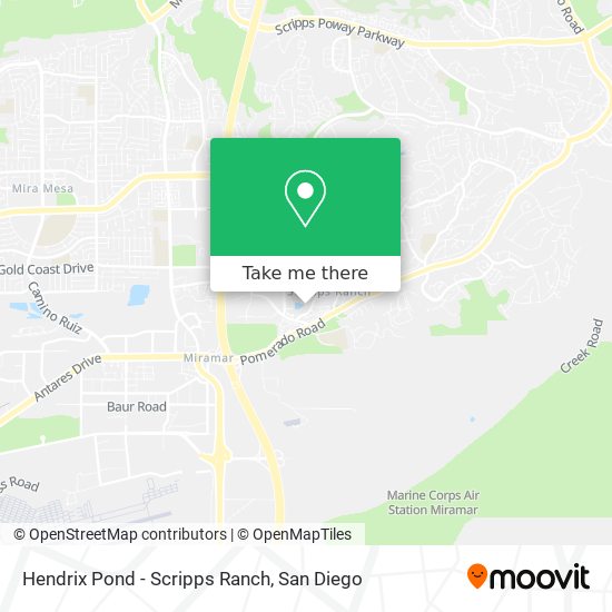 Hendrix Pond - Scripps Ranch map