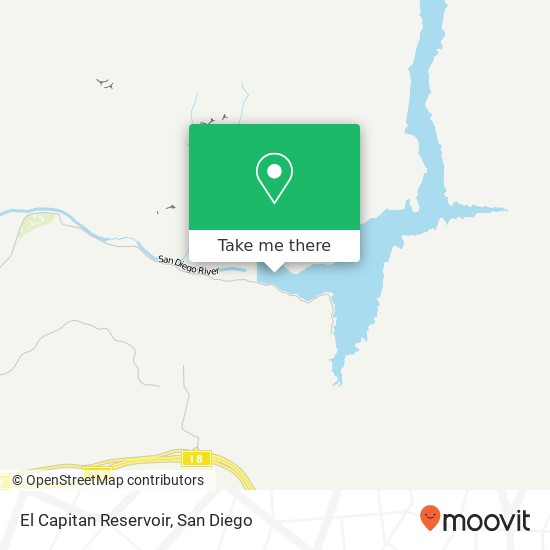 El Capitan Reservoir map