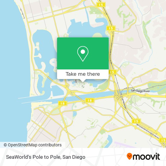 SeaWorld's Pole to Pole map