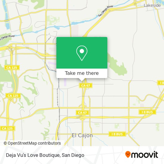 Deja Vu's Love Boutique map