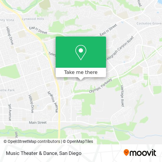 Music Theater & Dance map