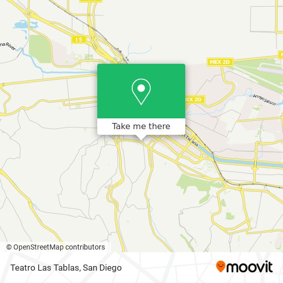Teatro Las Tablas map