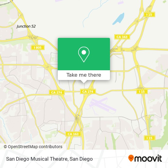 Mapa de San Diego Musical Theatre