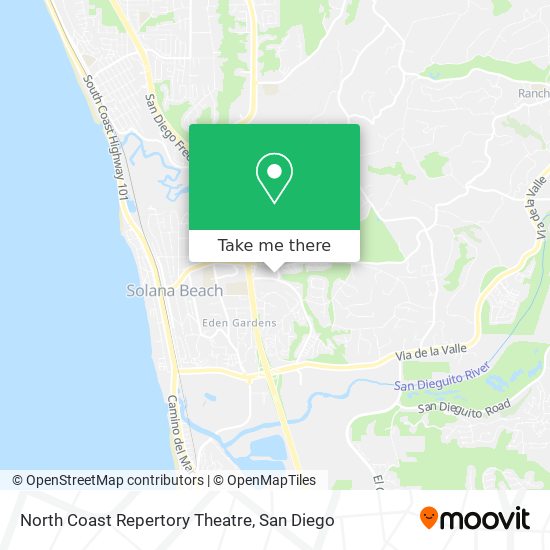 North Coast Repertory Theatre map