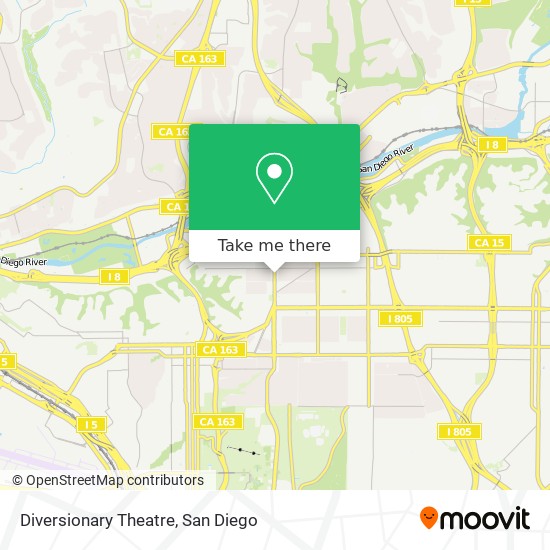 Diversionary Theatre map