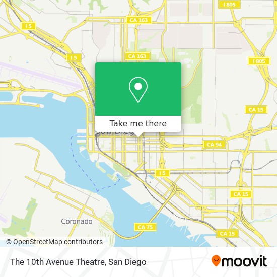 Mapa de The 10th Avenue Theatre