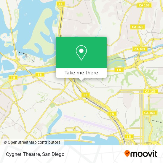 Mapa de Cygnet Theatre