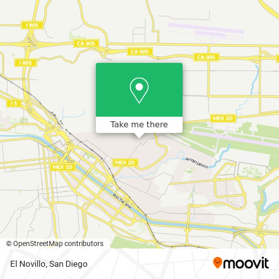 El Novillo map