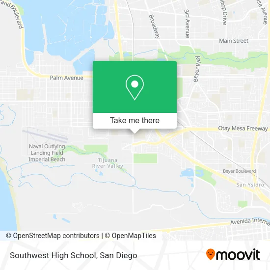 Southwest High School map