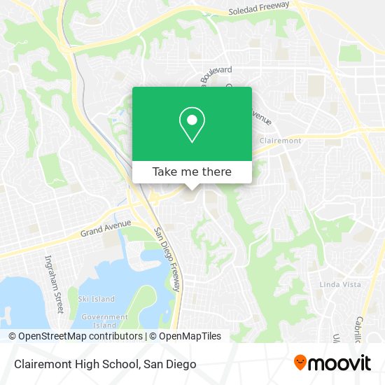 Clairemont High School map