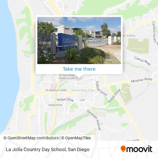 Mapa de La Jolla Country Day School