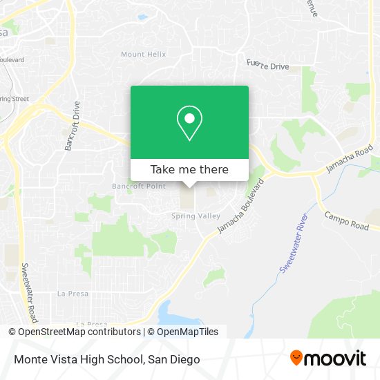 Monte Vista High School map