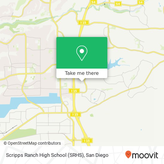 Scripps Ranch High School (SRHS) map