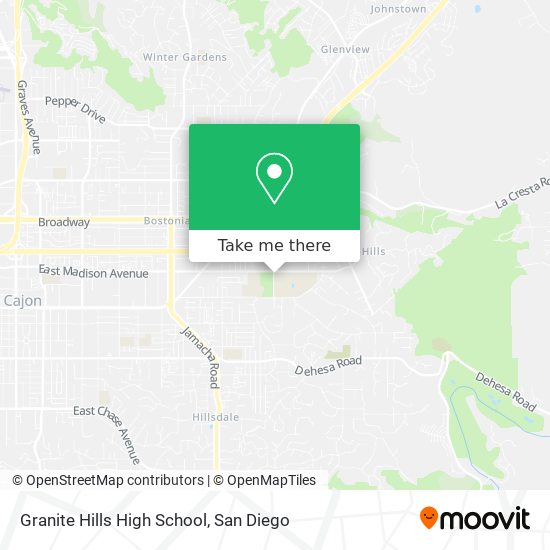 Granite Hills High School map