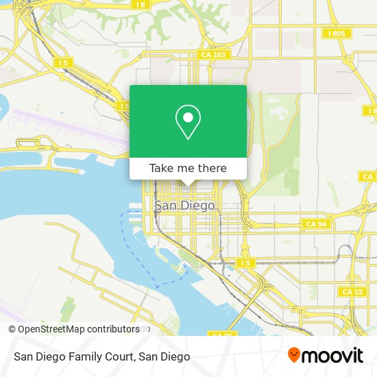 San Diego Family Court map