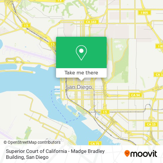 Superior Court of California - Madge Bradley Building map