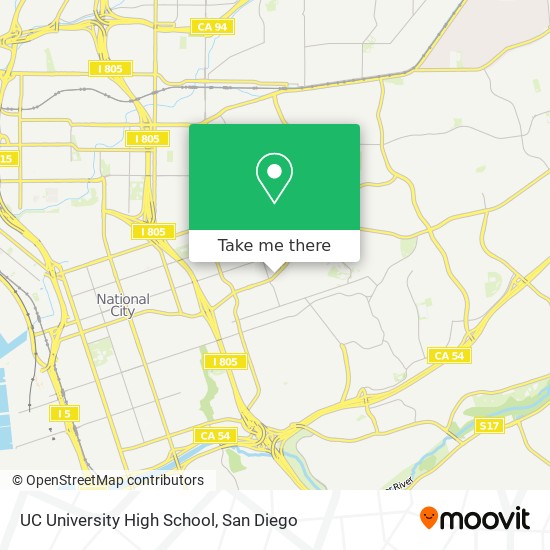 Mapa de UC University High School