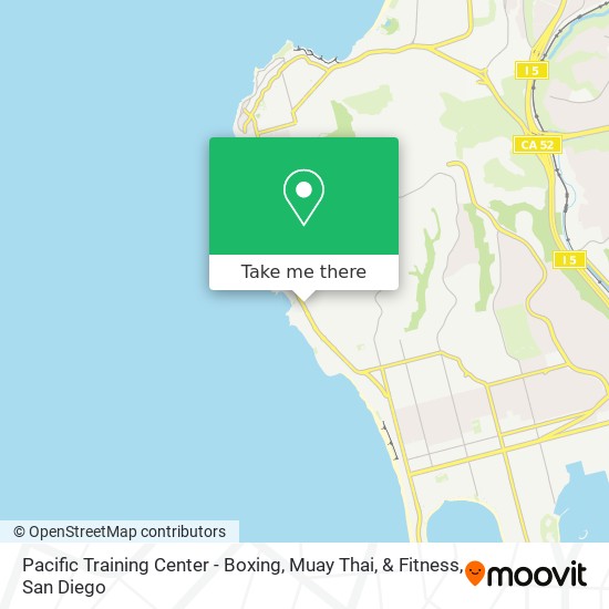 Pacific Training Center - Boxing, Muay Thai, & Fitness map