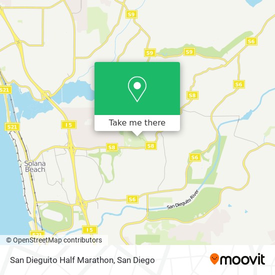 San Dieguito Half Marathon map