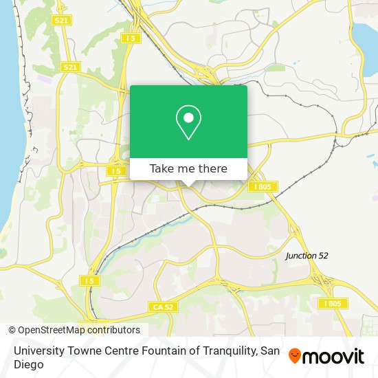 Mapa de University Towne Centre Fountain of Tranquility