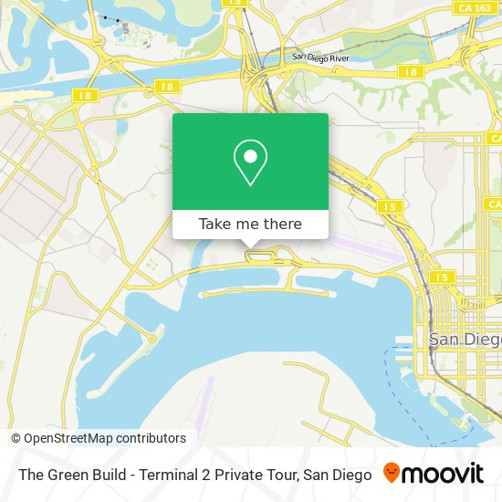 Mapa de The Green Build - Terminal 2 Private Tour