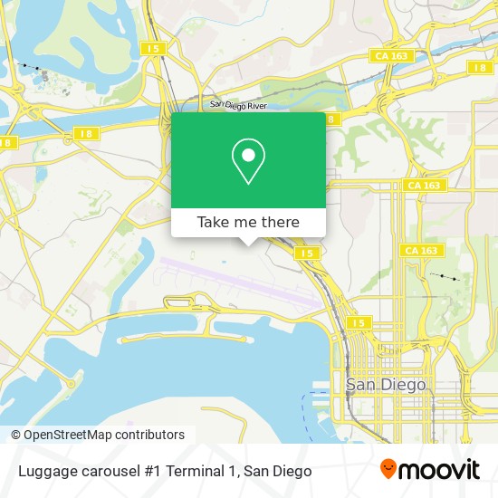 Mapa de Luggage carousel #1 Terminal 1