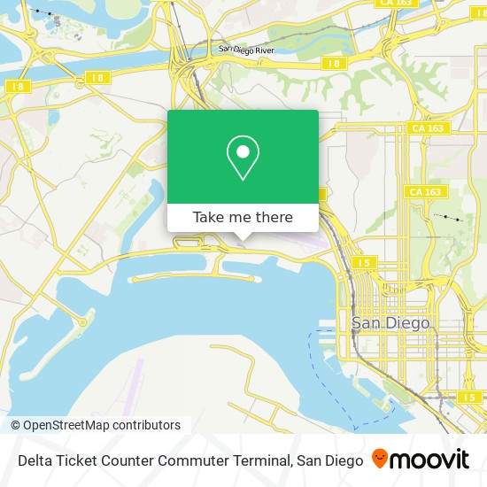 Delta Ticket Counter Commuter Terminal map