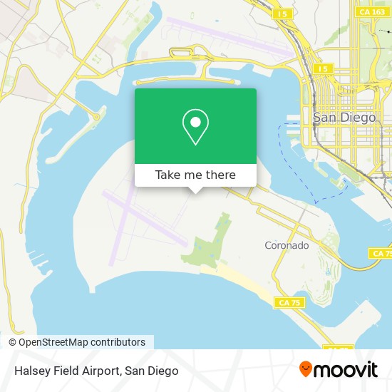 Halsey Field Airport map