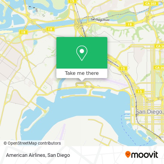 American Airlines map