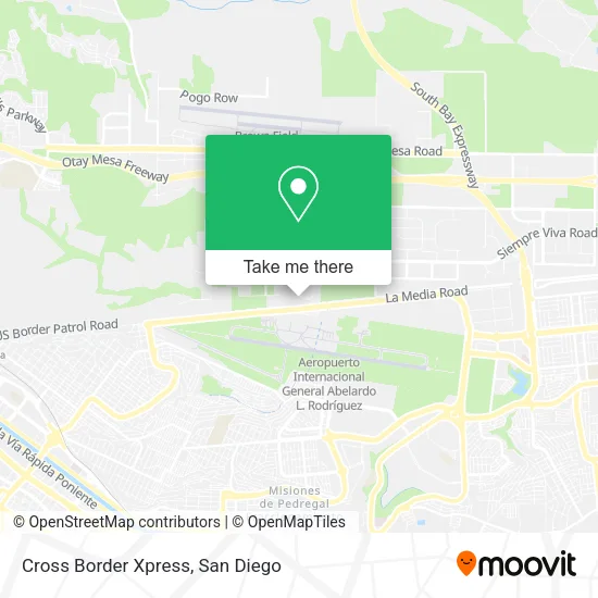 Cross Border Xpress map