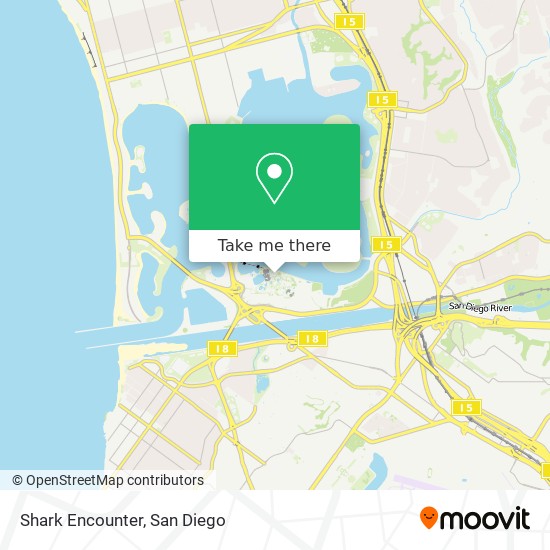 Shark Encounter map
