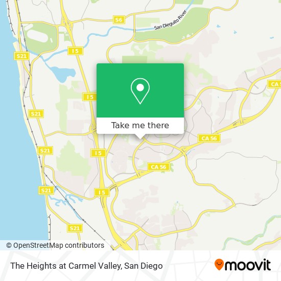 Mapa de The Heights at Carmel Valley
