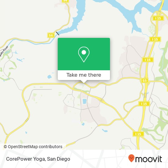 Mapa de CorePower Yoga