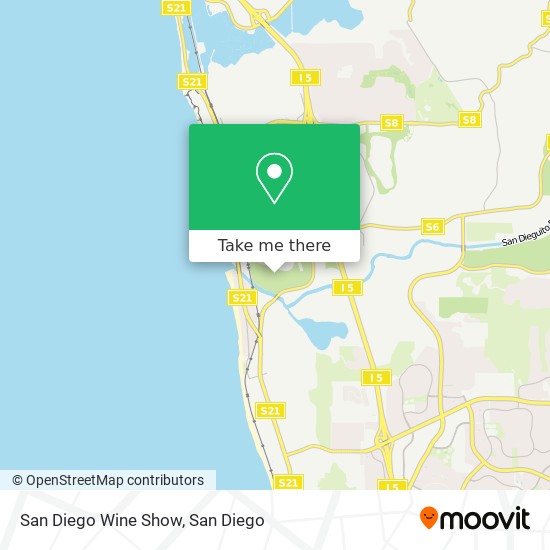 San Diego Wine Show map