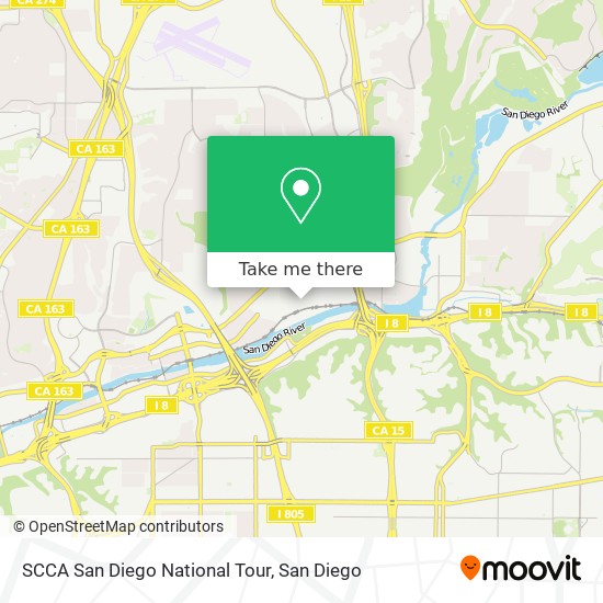 SCCA San Diego National Tour map
