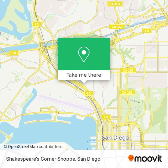 Shakespeare's Corner Shoppe map