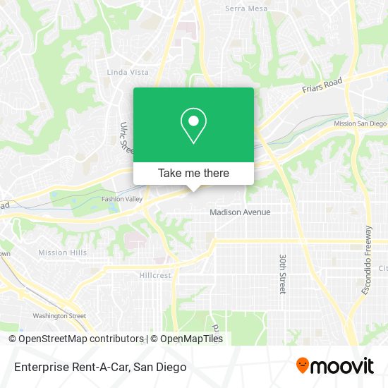 Mapa de Enterprise Rent-A-Car