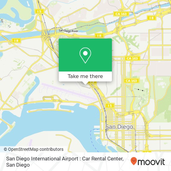 San Diego International Airport : Car Rental Center map