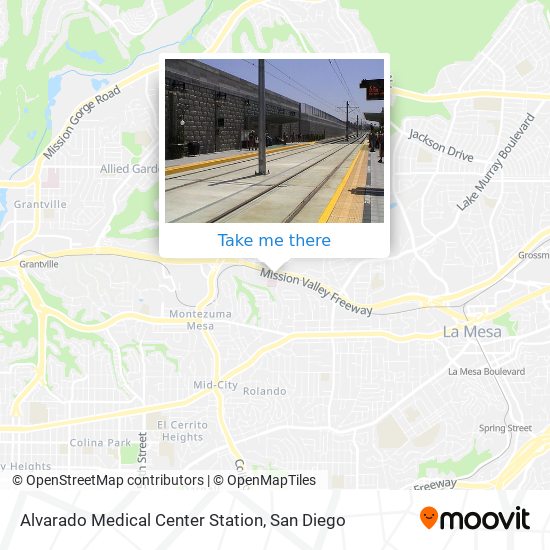 Mapa de Alvarado Medical Center Station