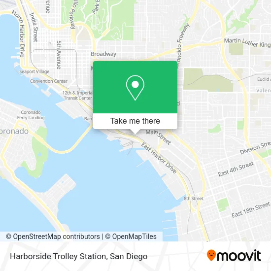 Harborside Trolley Station map