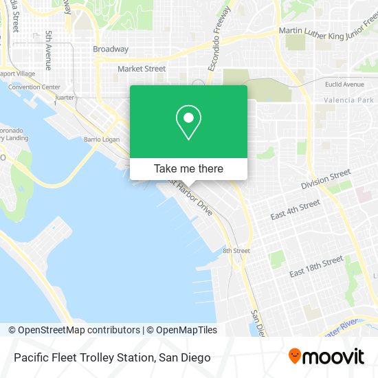 Pacific Fleet Trolley Station map