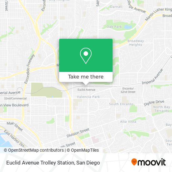 Euclid Avenue Trolley Station map